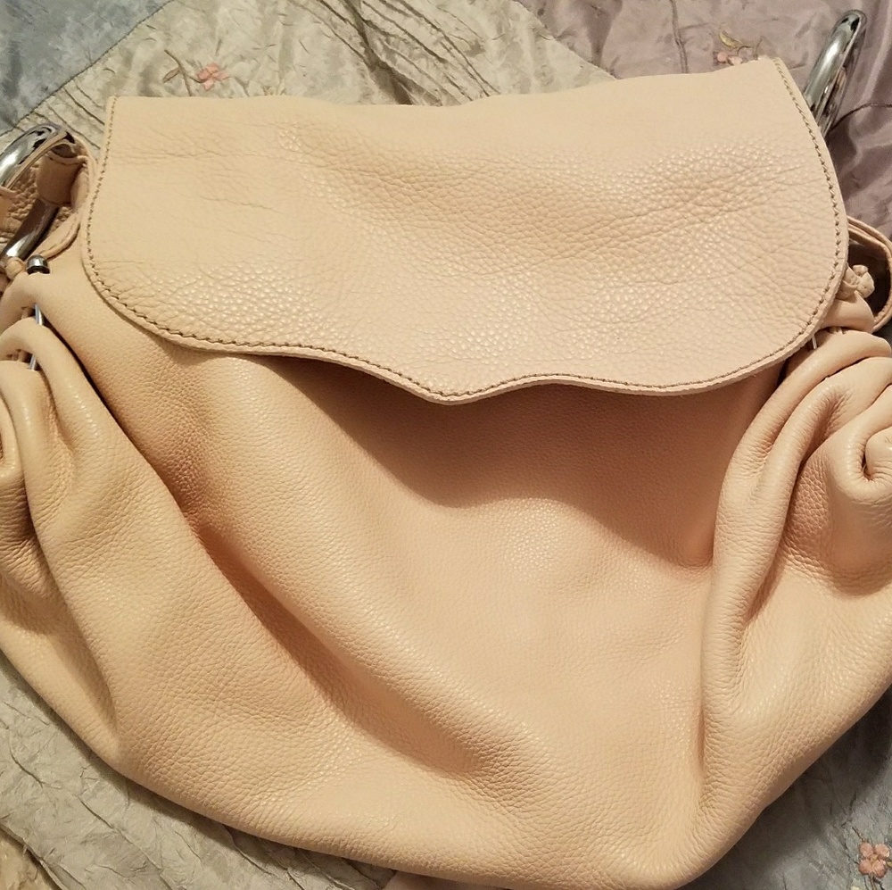 Carlos Falchi "Chi" Pink Leather Shoulder Bag NWOT